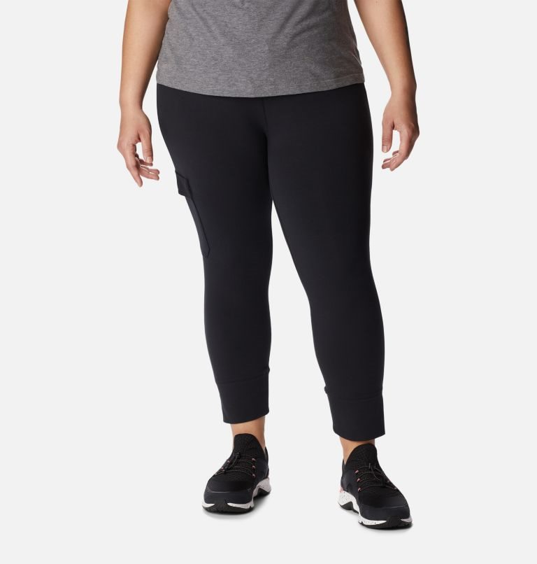 Women\'s Columbia Trek Capri Leggings Black | Plus Size CA-TAC40